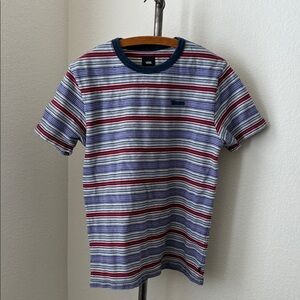 Vans Multicolor Striped Short Sleeve Tee sz M EUC skater retro 90s